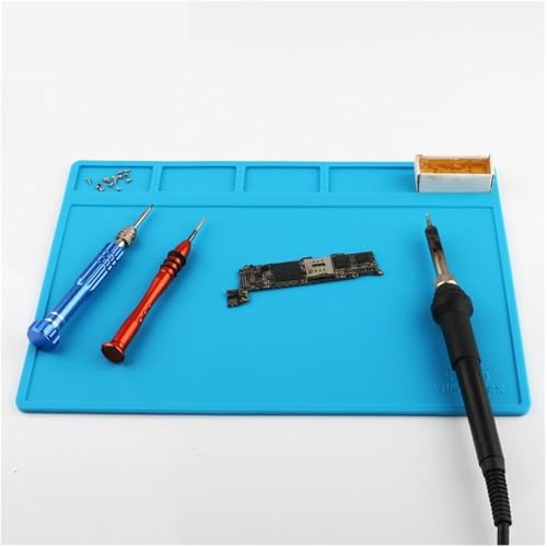 Image of Sky-welding work mats S-110 Multifunctional Mobile Phone Repair Workbench Insulation Pad Hot Air Gun Soldering Station Thermal silicone Mat