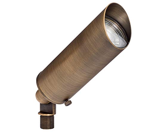 Flash Deals - 70% OFF Westgate Low Voltage LED Landscape Spotlights - LED Landscape Spot Lights with Antique Bronze Finish - Solid Brass - IP67 Wet Location - All Accessories Included - 70000 Hours Lifespan