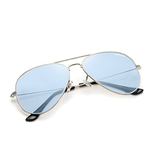 Image of grey jack Polarized Aviator Sunglasses lightweight Stylish Glasses for Men Women UV Protection S110102