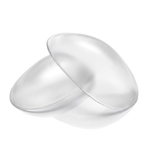 AEUXZA 1 Par Hombreras de Silicona Transparente Talla M (13x7x3,5cm) para Hombros Rectos | Almohadillas de Hombro Invisibles | En Caja de Regalo Premium para Mujer y Hombre