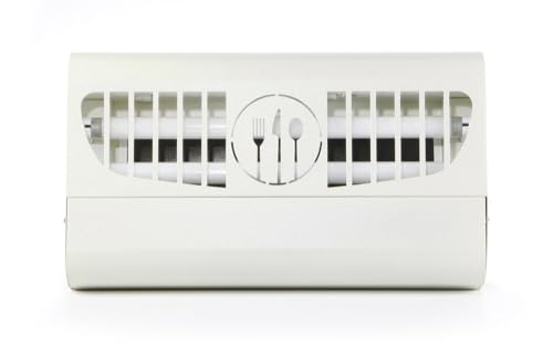 HENDI Insektenvernichter, Klebeplatten, 100m², Insektenkiller, Insektenfanggerät, Elektronisch, Metallgehäuse mit Wandbefestigung, 2 x 15W UV-A, 230V, 30W, 480x100x(H)285mm, ABS Kunststoff