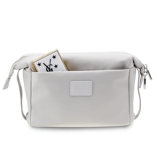 ETOILE - Jet Setter Travel Case Grey Soft Flexible and Foldable Makeup Cosmetic Travel Bag