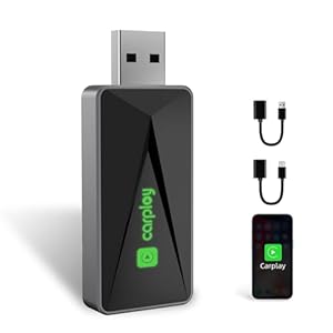 Draadloze CarPlay-adapter, upgrade USB CarPlay-adapter voor iOS, converteert bedrade CarPlay naar draadloze, plug-and-play draadloze adapter voor auto, mini en stabiel, compatibel met iOS 12+