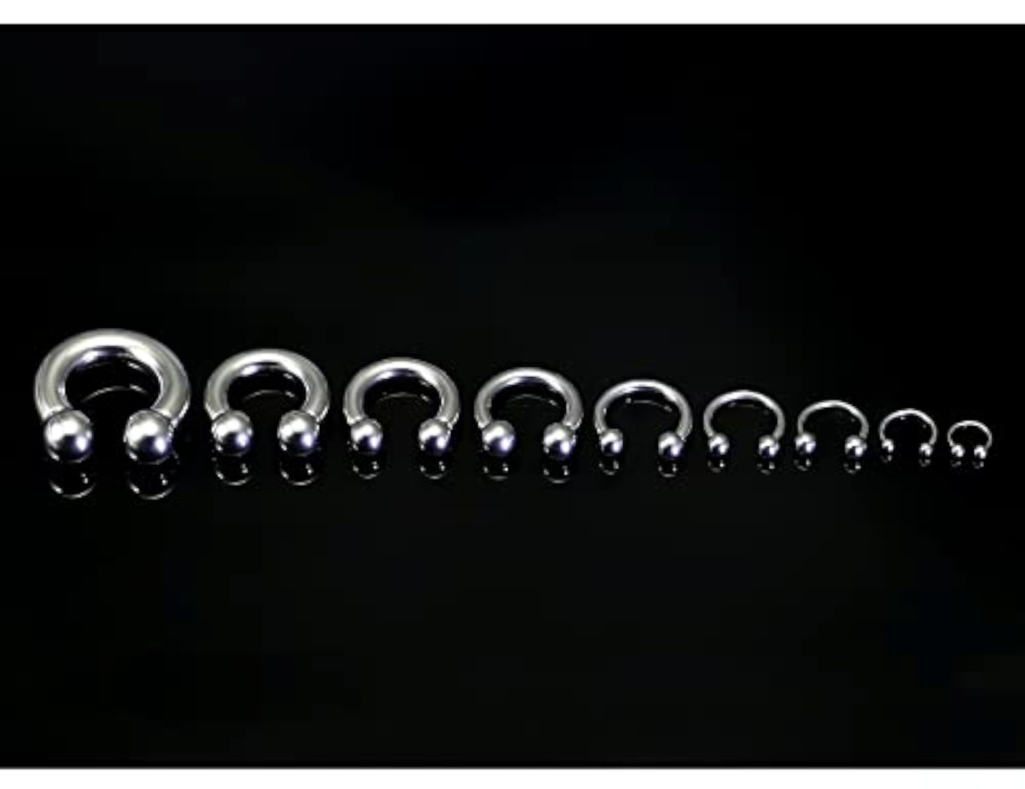 Septum Ear Earrings Gauges Stretching Kit, Surgical Steel