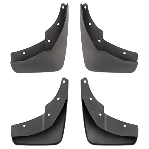 Image of BOXI Set of 4 Front and Rear Side Splash Guards Mud Flaps Mudflaps Mudguards Compatible for Volvo XC60 (FWD) 2.0L 2018 2019 2020 2021 2022 | Replace 31435990 31435991