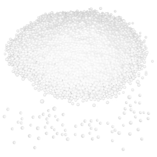 Relleno de Espuma para Sillones Puff, Partículas White Epp de 3-5 Mm, Bolsa de 200 G, Relleno de Cojines, Adecuado para Almohadas y Muebles de Sala de Estar