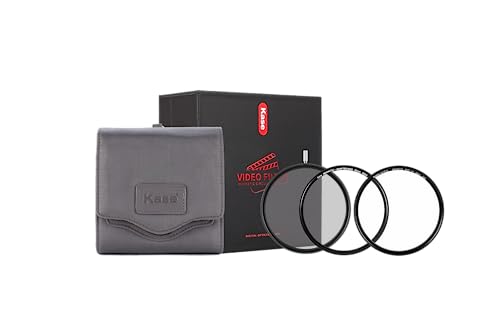 Kase Magnetisches 82 mm Video-Kit CPL/Vari ND Combo Filter 1,5–5 Stopp ND3 auf ND32 + optisches Glas mit weißem Nebel