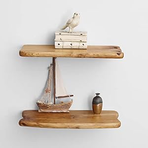Welland16cedarnaturaledgefloatingshelfsetof2 Urban Country Home Decor Welland 16 cedar natural edge floating shelf set of 2 urban country home decor