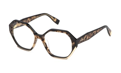 FURLA, GAFAS DE VISTA VFU829V, SHINY BROWN/BEIGE HAVANA, 140/17/53, MUJER