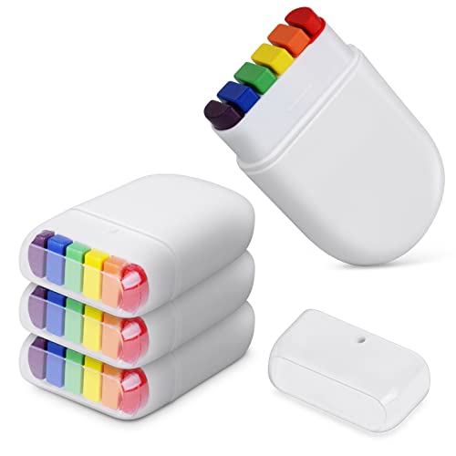 AOMIG Rainbow Face Paint 4 Pack Pride Face Paint Rainbow Fan Brush Stick Rainbow Flag Face & Body Paints Fancy Dress for Gay Pride Celebrations Parade Cosplay Party Halloween Makeup