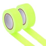 PATIKIL Glow in the Dark Gaffers Tape, 0.8 Inch x 32.8 Feet Colored Cotton Glow Tape Markers Fluorescent Glow in the Dark Tape Stickers for Party Decorations, Yellow