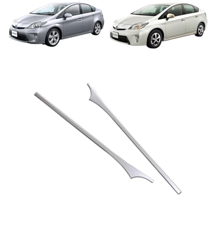【CityCar】 トヨタ プリウス 30系 前期/後期 専用 外装 バックドアガーニッシュ リアエンブレム アンダーカバー リアエンブレムガーニッシュ リアメッキ 下側 2pcs 鏡面仕上げ 傷防止 FOR PRIUS 車種専用設計 ステンレス製 [並行