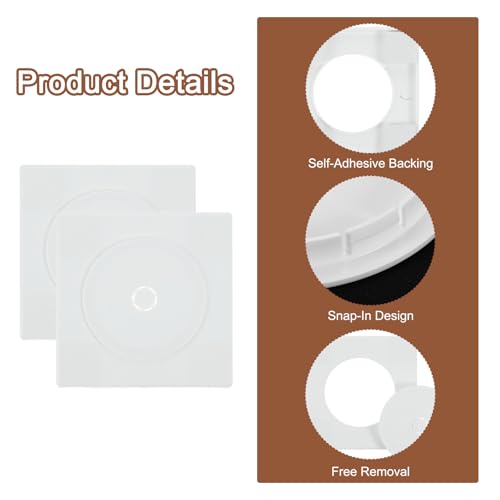 Cubiertas de pared de tubería de 51 mm de diámetro interior pasacables para grifos 5