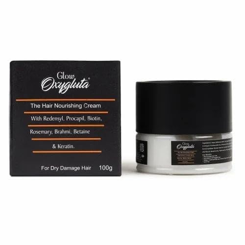 Hair Nourishing Cream with Redensyl, Procapil, Biotin, Rosemary, Brahmi, Betaine and Keratin for Dry Damaged Hair, 100g