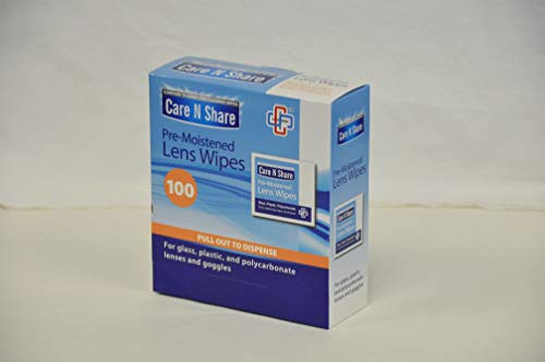 Care N Share Lens Wipes, 100 Count (Pack of 12)