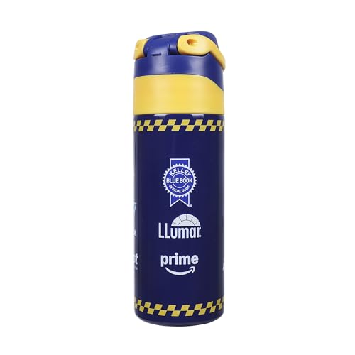 Image of Bioworld Hendrick Motorsports Chase Elliott #9 Blue 24 Oz Stainless Steel Water Bottle : Sports & Outdoors