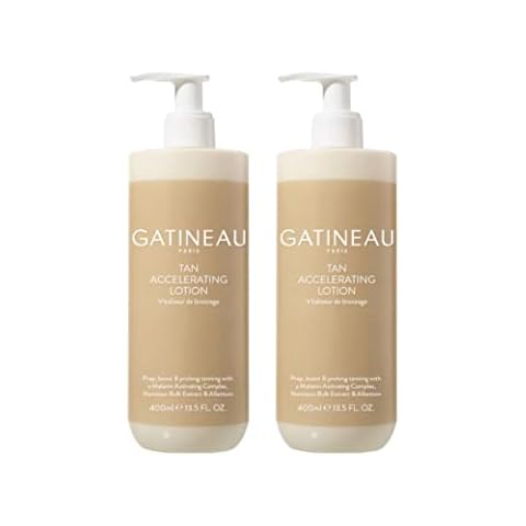 Gatineau - Tan Accelerating Lotion Duo Pack, Enhance Natural Tanning, For Face & Body (400ml x 2 Bottles) Cover