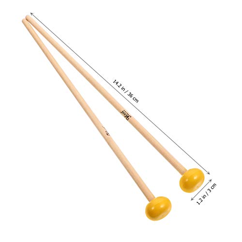 ARTIBETTER 1 par de Marretas de Madeira Baquetas de PercussÃ£o Baquetas para Instrumento de Xilofone