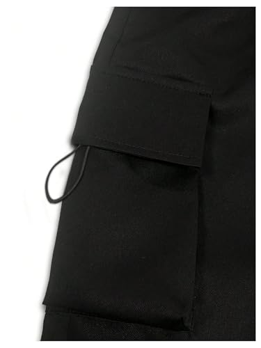 GORGLITTER Boy's Baggy Cargo Pants Elastic Waist Casual Loose Sweatpants Wide Leg Parachute Track Pant4