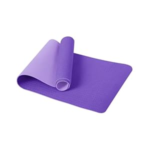 Good Nite Yoga Mat TPE Non-Slip Exercise Fitness Pilates Gymnastics Training Sport Mat Turn Mats Floor Gym with Carry Strap 183 x 61 x 0.6 cm