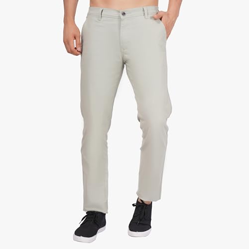 Image of Men's Regular Fit Linen Trousers | Slim Fit Lightweight Casual Pants | Stylish Dress Pants for Office or Travel | Premium Luxury Linen Trouser Pant with Breathable Comfort