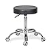 Stołek Barowy na Kółkach Stołek do podnoszenia wybuchu, 360 ° obrotowa funkcja podnoszenia, wysoki stołek obrotowy salon kosmetyczny krzesło 2 style (Color : Black, Size : No backrest)