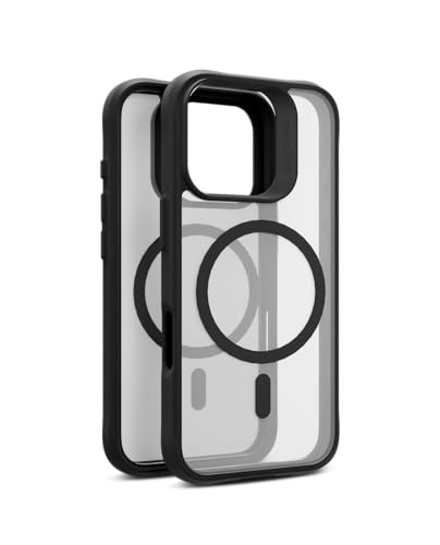 Image of DailyObjects Polycarbonate Case for iPhone 16 Pro Compatible with Mag-Safe Wireless Charging, Hybrid Clear Slim Shockproof Back Cover