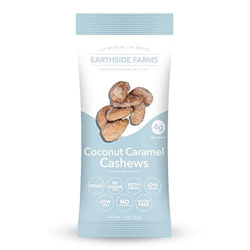 Earthside Farms, Coconut Caramel Cashews Trail Mix, Candied Nuts Snack Packs - Trail Mix Individual Packs - Keto Friendly Snack Mix Variety, Healthy Snacks For Adults, 1 Oz Bags (6 Individual Servings) #TOP27