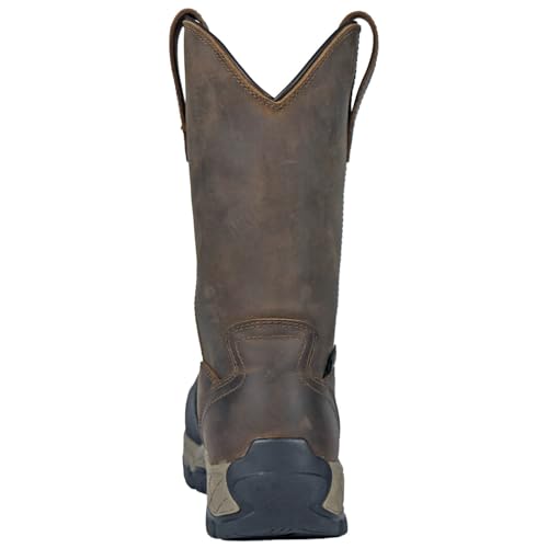 Hoss Men's Recon 11" Wellington Met Guard Industrial Boot, Brown, 93