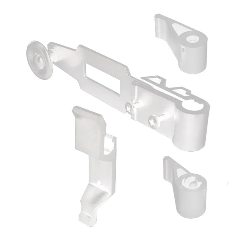 Accessoires pour Espagnolette de Volet Battant - Système de Fermeture pour Volet battant et Persienne - Blanc mat en matière Polyamide Résistante - Longue...
