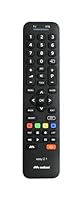 Meliconi Easy 2.1 Universal 2-in-1 Fernbedienung, ersetzt und kombiniert die Fernbedienungen von 1 TV und 1 Decoder, volles Tastenfeld, spezielle Tasten für Smart TV.