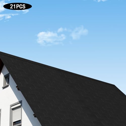 image for Eapmic 21Pcs Asphalt Roofing Shingles, 39.37
