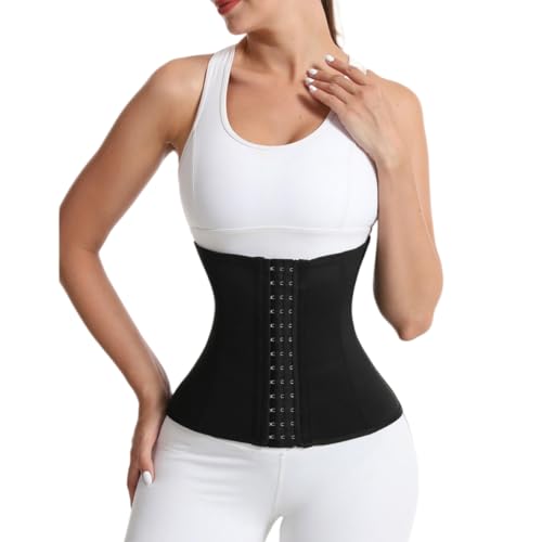 UERBNI Fajas Reductoras Mujer Corsé De La Cintura Femenina Corsé Corseta Cinturón De Recuperación Postparto Control Abdominal Shaper Pérdida De Peso-Negro-S