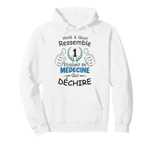 Étudiant en Médecine - Design Original pour Futur Médecin Sweat à Capuche
