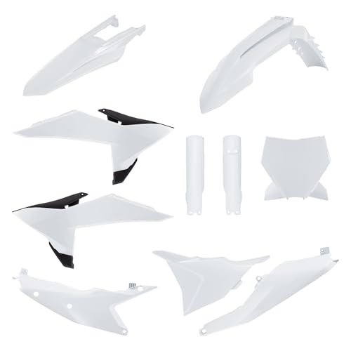 Kit complet de plastiques Polisport 91614 blanc pour réparer carénage KTM