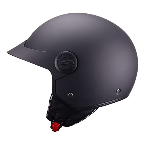 Sparco Riders Casco Demi-Jet con Visierino SP602