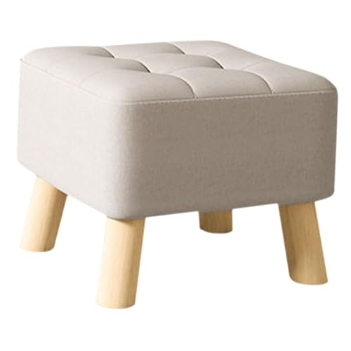 KICHOUSE Taburete pequeño taburetes para Sala de Estar pie baño Paso escobre sillas Infantiles butacas pequeñas heces reposapiés para Taburete para Cambiar Zapatos Madera Maciza