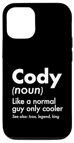 Cody Like A Normal Guy Only Cooler Legend King �t�@�[�X�g�l�[�� �X�}�z�P�[�X iPhone 12/12 Pro �p