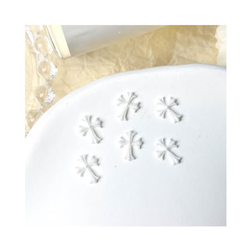 5100PCS Resin Mini Cross Charms for Nails, Small 3D Glitter
