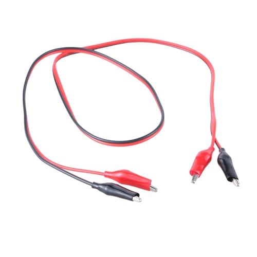 Cable de prueba de alimentación de 100 cm, juego de clips de doble extremo, clips eléctricos, pinzas de cocodrilo, fáciles de usar y clip de larga duración