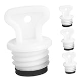 Outanaya 4 Stück Zubehör für Wärmflaschendeckel Verschluss für Heißwasserbeutel Verschlussstopfen für Heißwasserbeutel Sicherheitsstecker für Wärmflasche Wärmflaschenstopfen