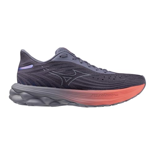 Mizuno Wave Skyrise 6 - Zapatillas de running para mujer, Blue Granite Icelandic Blue Striking Coral, 38 EU