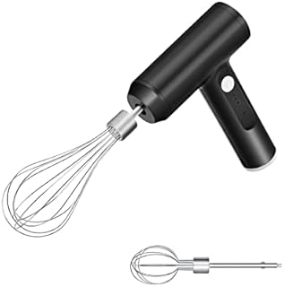 Mcbazel Handheld Mixer,Cordless Electric Hand Whisk Foam Maker USB Rechargeable Hand Mixer,Stainless Steel Beater and Electric Whisk for Cake,Cooking,Baking,Whipping