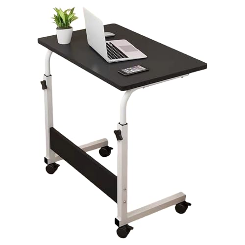 Table de lit en C réglable en hauteur avec roues : bureau mobile - 2