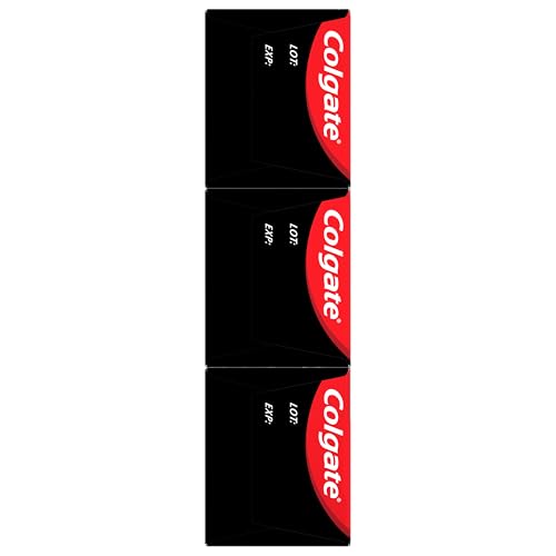 Colgate Optic White with Charcoal Teeth Whitening Toothpaste, Cool Mint, 4.2 Oz, 3 Pack