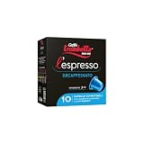 Caffè Trombetta L'Espresso, Capsule Compatibili Nespresso, Decaffeinato - 10 Capsule