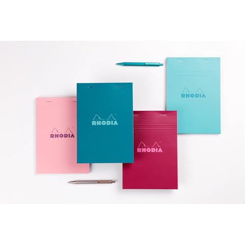Rhodia bloc agrafé COULEURS N13 cuadriculado 5/5 pack 10 libretas microperforadas 6