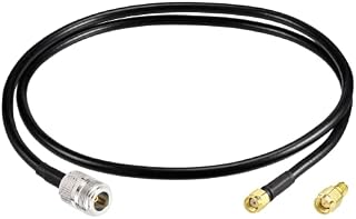 Bingfu 1 Meter N Female to RP-SMA Male Low Loss ALSR240 Coaxial Cable with SMA Male Adapter for WiFi 4G LTE Wireless Router LoRa Antenna Nebra RAK Bobcat Helium Hotspot HNT Miner Antenna
