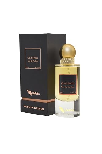 BaRiZzi Oud Follia - Eau de Parfum para mujer, fragancia Oud de larga duración, ideal como regalo, 80 ml