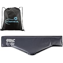 Chattanooga ColPac, Reusable Gel Ice Pack, Cold Therapy for Neck, Shoulder, Upper Back for Headaches, Inflammation, 21" Neck Contour, Black Polyurethane, with a Lumintrail Drawstring Bag